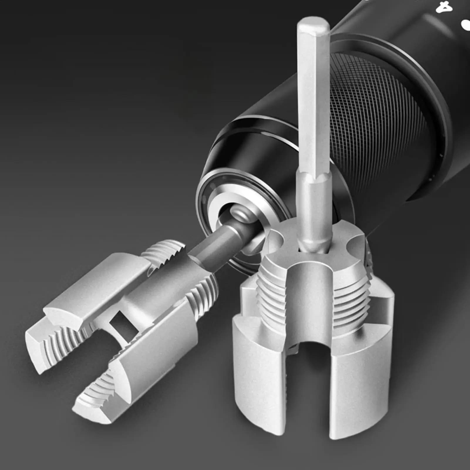 Utensile per filettare tubi in PVC per uso domestico, filettatrice esterna/interna da 3/4 per tubi da 1/2 e 3/4, per trapano elettrico e tubi da giardino