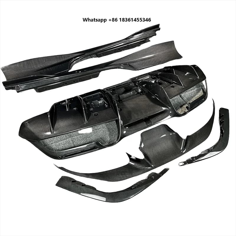 For F8 Carbon Fiber Body Kit F8 Upgrade OEM Style Carbon Fiber Front Lip Diffuser Spoiler Bodykit