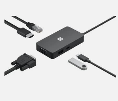 Adattatore multiporta per docking station per hub da viaggio USB-C con VGA USB 3.2 GEN 2 Ethernet-per accesso in movimento