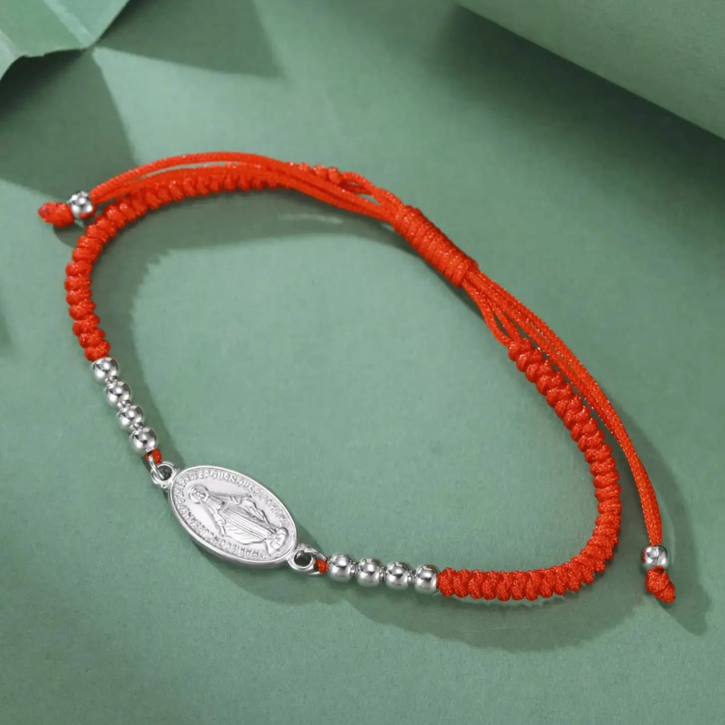 LIKGREAT Bracciale cristiano della Vergine Maria per donna Uomo Braccialetti con croce religiosa Regalo di protezione per gioielli unisex in acciaio inossidabile
