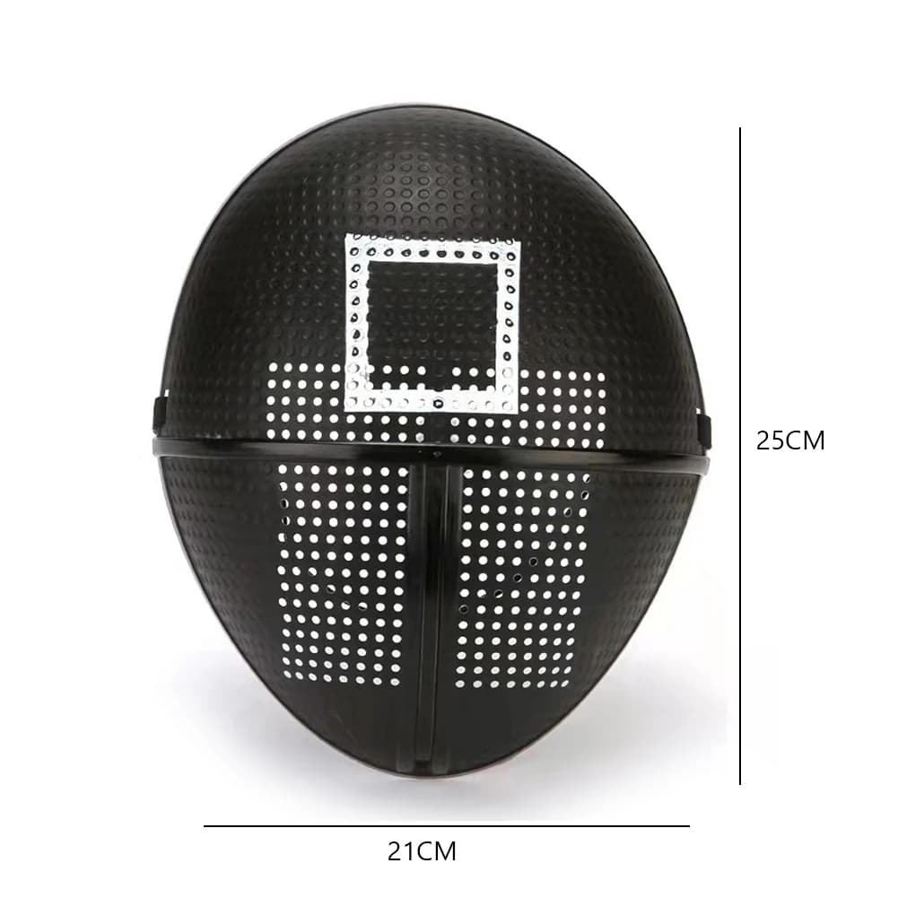 Gioco Maschera Cosplay Maschere a pieno facciale Accessori per travestimento Cerchio quadrato Triangolo Maschere per feste TV coreana Costumi Cosplay Maschera Giocattoli