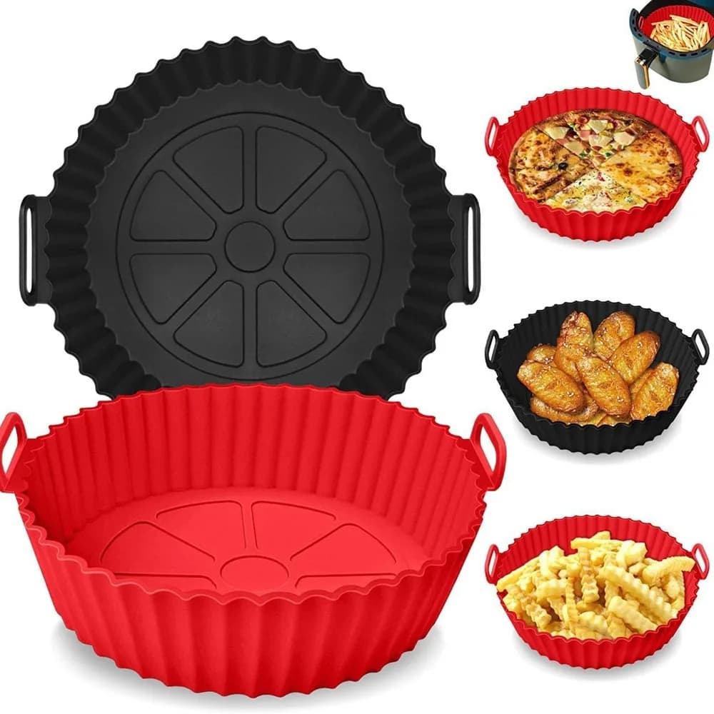 Air Fryer Paper Oven Reusable Airfryer Baking Card Silicone Material for Home and Kitchen Kitchenettes Accessories Bakeware Bar Mat
