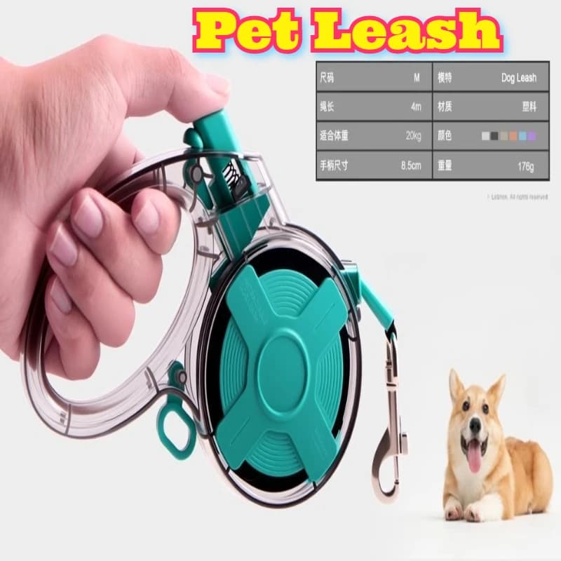Guinzaglio per cani retrattile 4M Corda a nastro Estensibile automatico Piombo Pet Walking Training Sicurezza Anti smarrimento Design portatile gratuito