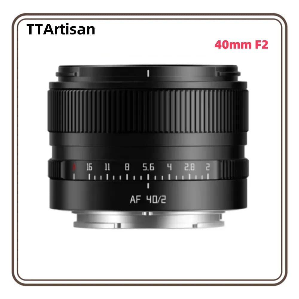 TTARTISAN 40mm F2 Full Frame lens with Autofocus for Sony E Nikon Z Lumix cameras with L A5000 A5100 A6100 A6100 A6300 A6400 A6500