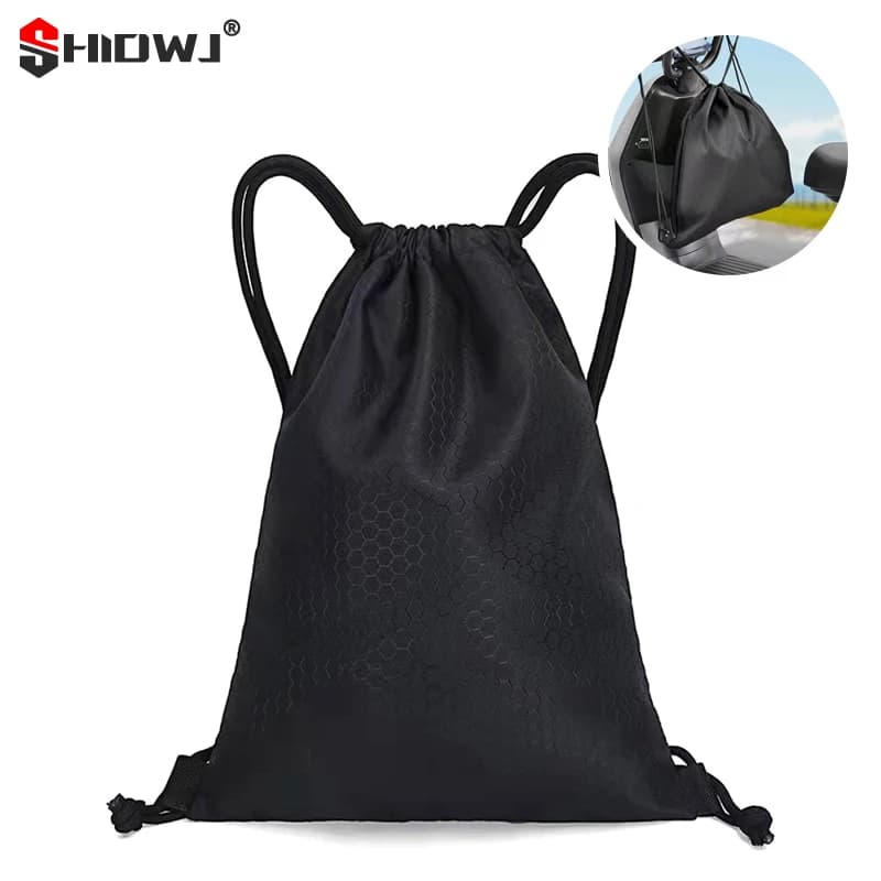 Motorcycle helmet bag pocket to draw single rope for Scooter moped Bike Full Half Helmet cover Protect Bag