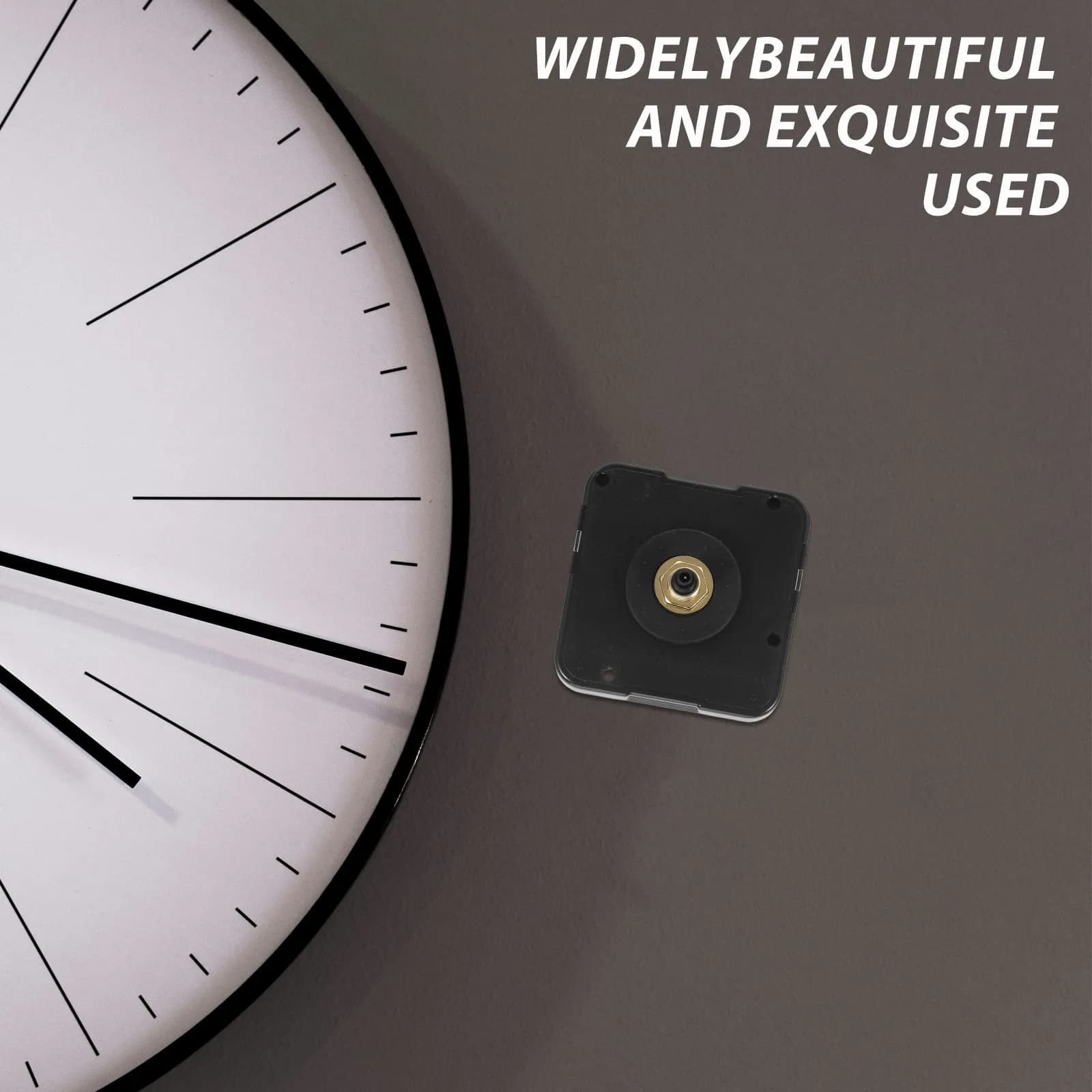 Replacement Silent Quartz Clock Movement Mechanism No Shaft 17Mm for Wall Clock DIY Repair Kit Precise Timekeeping Minimalist