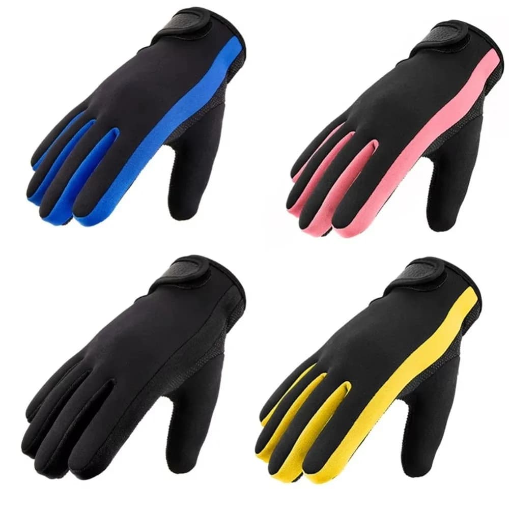 Anti Slip 1.5mm Neoprene Gloves Soft Warm Diving Gloves Waterproof Paddling Spearfishing Snorkeling Water Sports Gloves