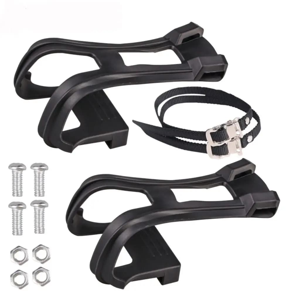 Striscia a fascia MTB imbracatura per scarpe ultraleggera clip per dita per bicicletta supporto per custodia per scarpe a pedale per bici con cinture per cinturini
