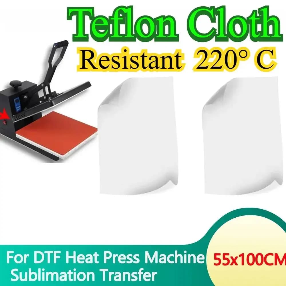 Antiaderente Resistente alle alte temperature 220 ° C Teflonning Paper per pressa di calore DTF Trasferimento sublimatico della macchina Forma stabile