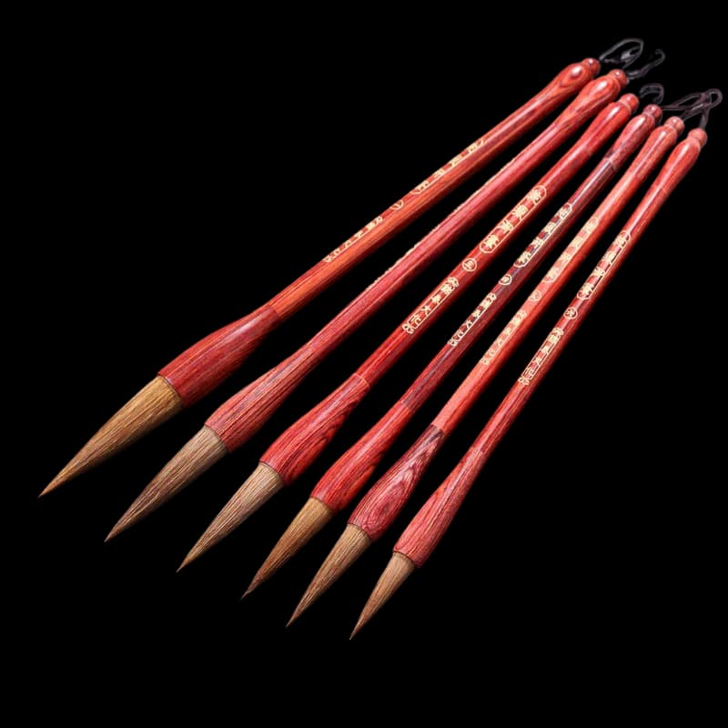 Weasel Hair Brush Chinese Calligraphy Set Regular Script Running Script Brush Pen Painting Lettering Calligraphy Set Caligraphy