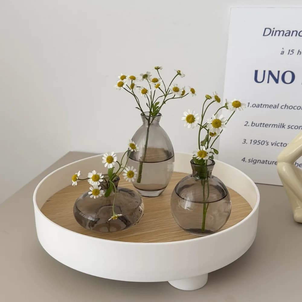 Creativo trasparente mini vaso di fiori decorazione della casa bottiglia di pianta idroponica in vetro desktop piccolo composizione floreale vaso ufficio