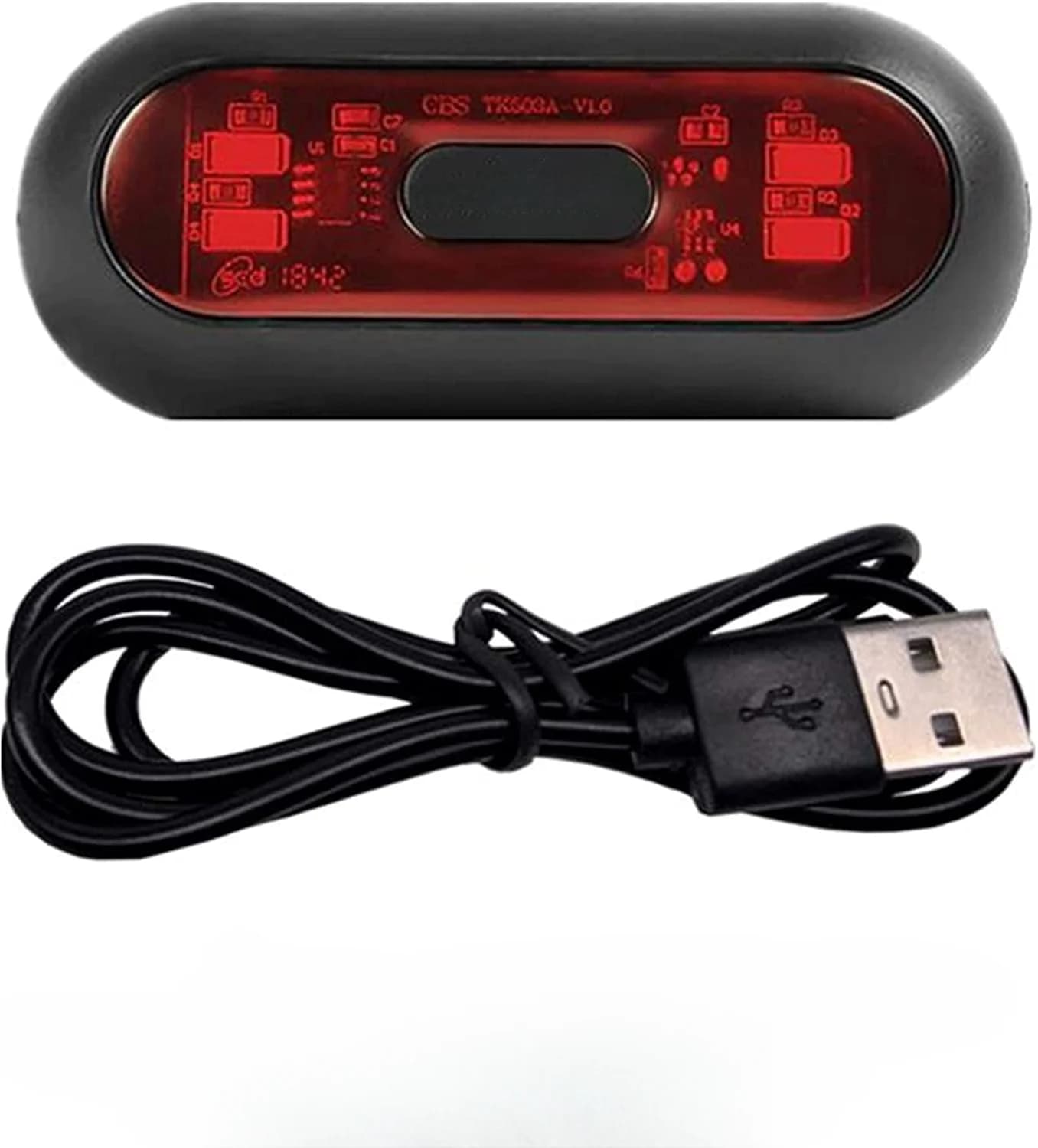 Bike Helmet Light LED Bike Bike Bicycle Back Helmet Light Night Safety Warning Lights Rechargeable Battery
