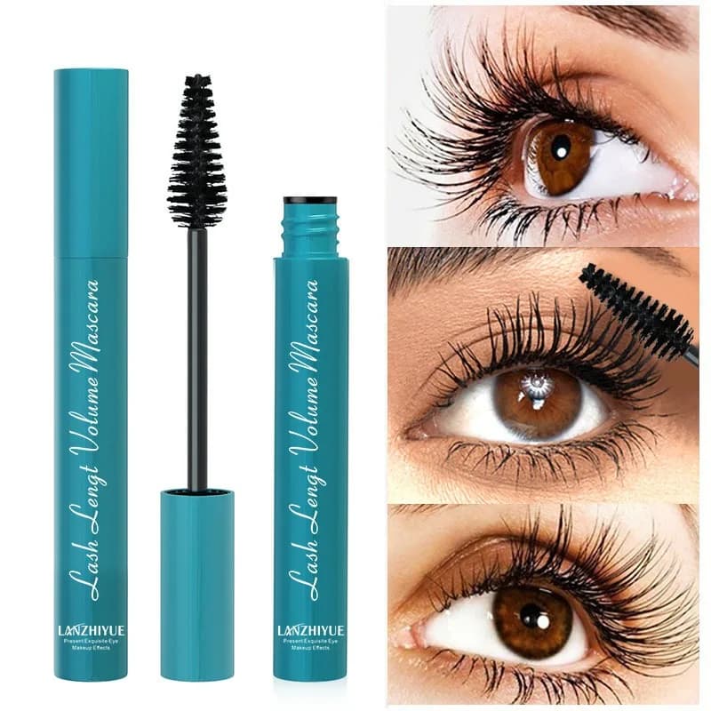 Professional Mascara Waterproof Anti-slips for Extreme Volume, Length and Curve, All-Day Tenuta, Ideal for Gym, Swimming, Partying and Make-up