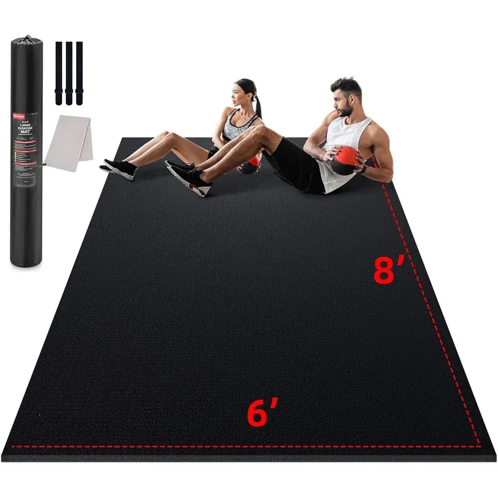 Tappetino Spesso per Esercizi a Casa, Cardio, MMA e Allenamenti con Corda per Saltare (7mm)