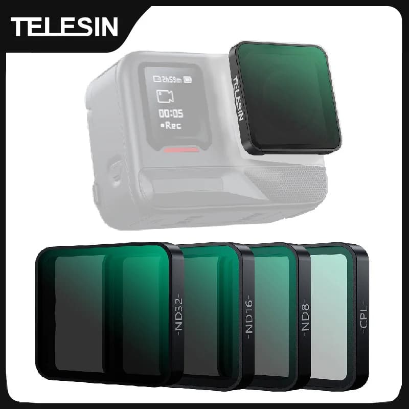 TELESIN CPL ND8 ND16 ND32 Lens Filter Set Aluminium Alloy Frame for Insta 360 Ace pro 2 ND CPL Lens Filter For Insta 360 Ace pro