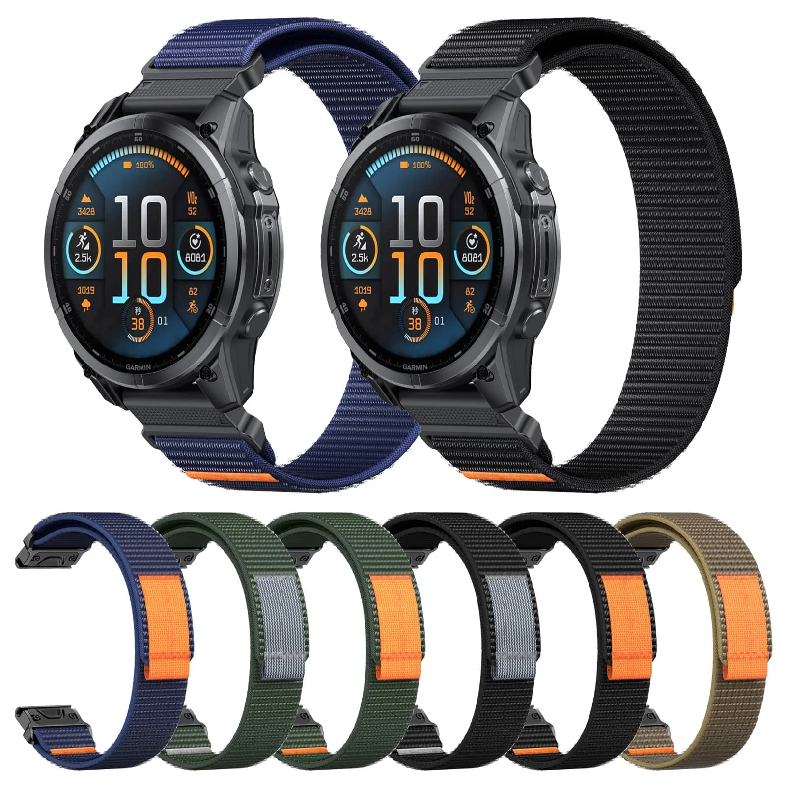 26mm 22mm cinturino per Garmin Fenix E 8 47mm 51mm 7 7X Pro/6 6X Pro 5/5X Enduro 3 2/Epix cinturino sportivo in nylon con anello a sgancio rapido
