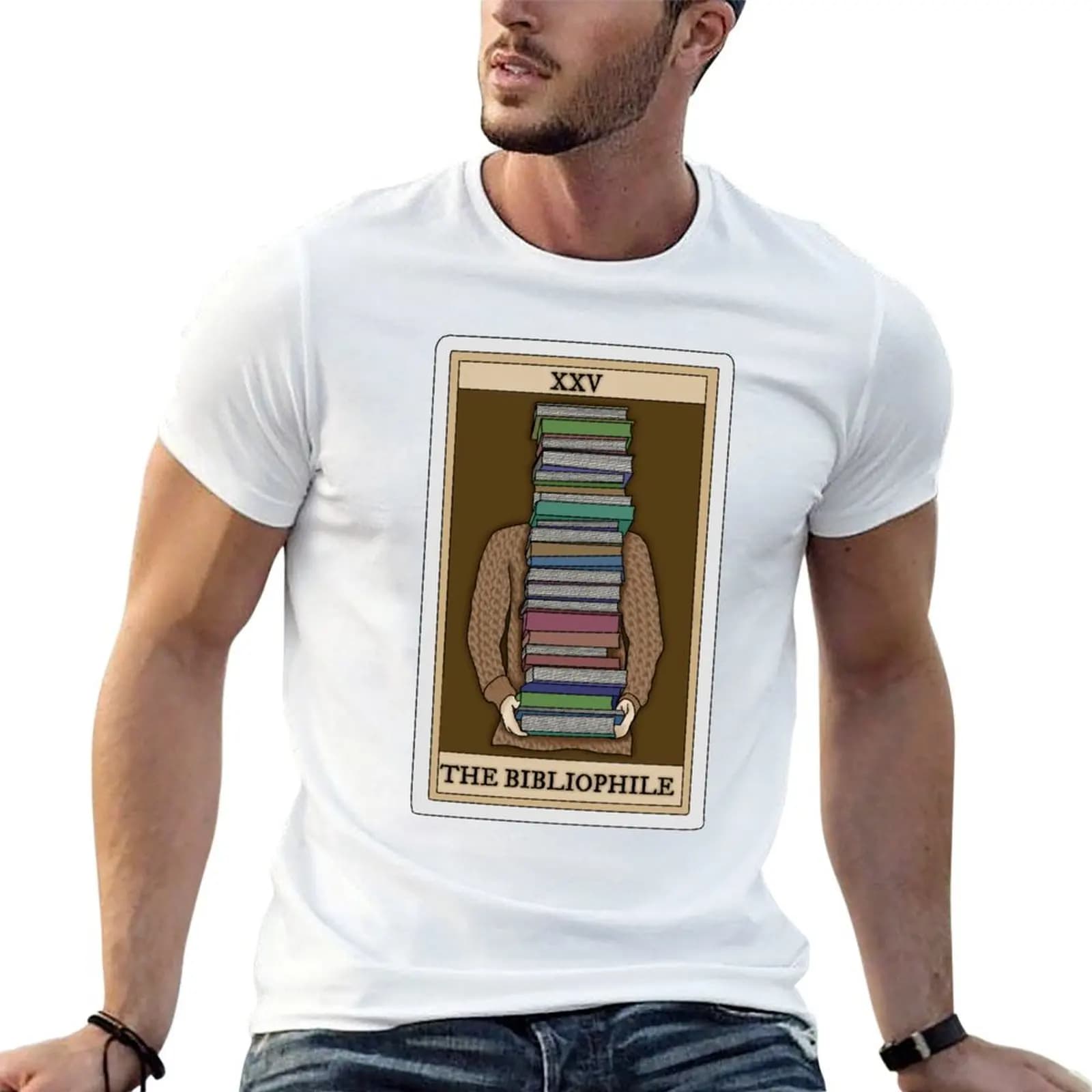 The Bibliophile (bookish tarot card collection) T-Shirt Soft Durable Cotton T-Shirt
