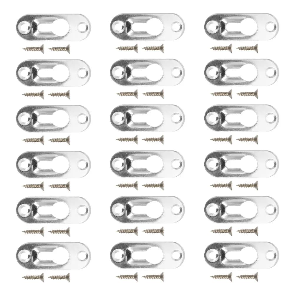 1 Set Metal Picture Frame Backing Clips Secure Invisible Wall Mounting Hardware For Photo Frames Cross Stitch Artwork Decor Box