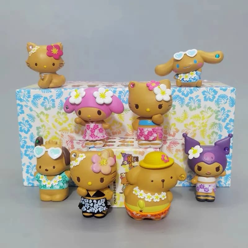 Personaggi dei Cartoni Animati in Scatola, My Melody e Kuromi in Versione Nera, Collezione di Action Figure, Ornamenti, Regali per Bambini
