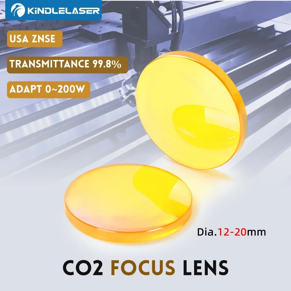 Focus lens ZnSe USA CVD lens Dia.12/15/18/20 FL25.4/38.1/50.8/63.5/76.2/101.6/127/160mm for laser engraving cutting machine CO2