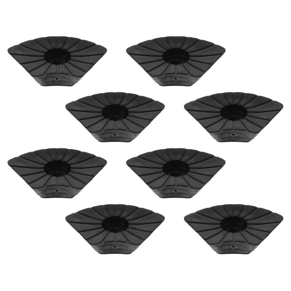 8Pcs Walking Stick Foot Covers Non-Slip Crutch Tips Anti-Wear Trekking Pole Protectors Cane Tips Replacement for Hiking Poles