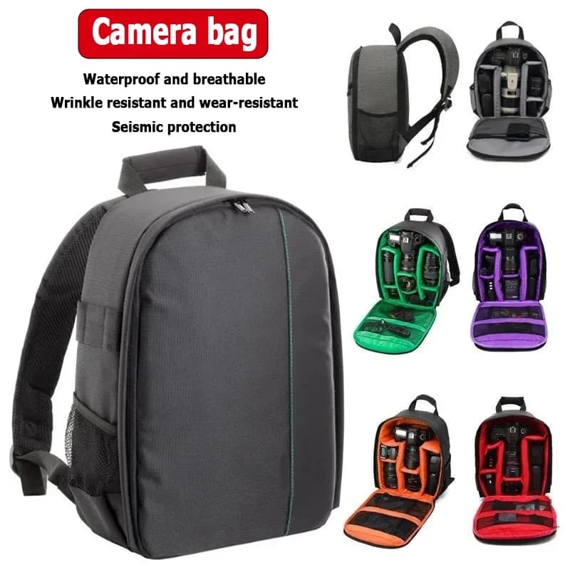 Zaino multifunzionale per fotocamera esterna Video Borsa per fotocamera reflex a tracolla digitale Custodia per fotocamera impermeabile per DSLR Sony