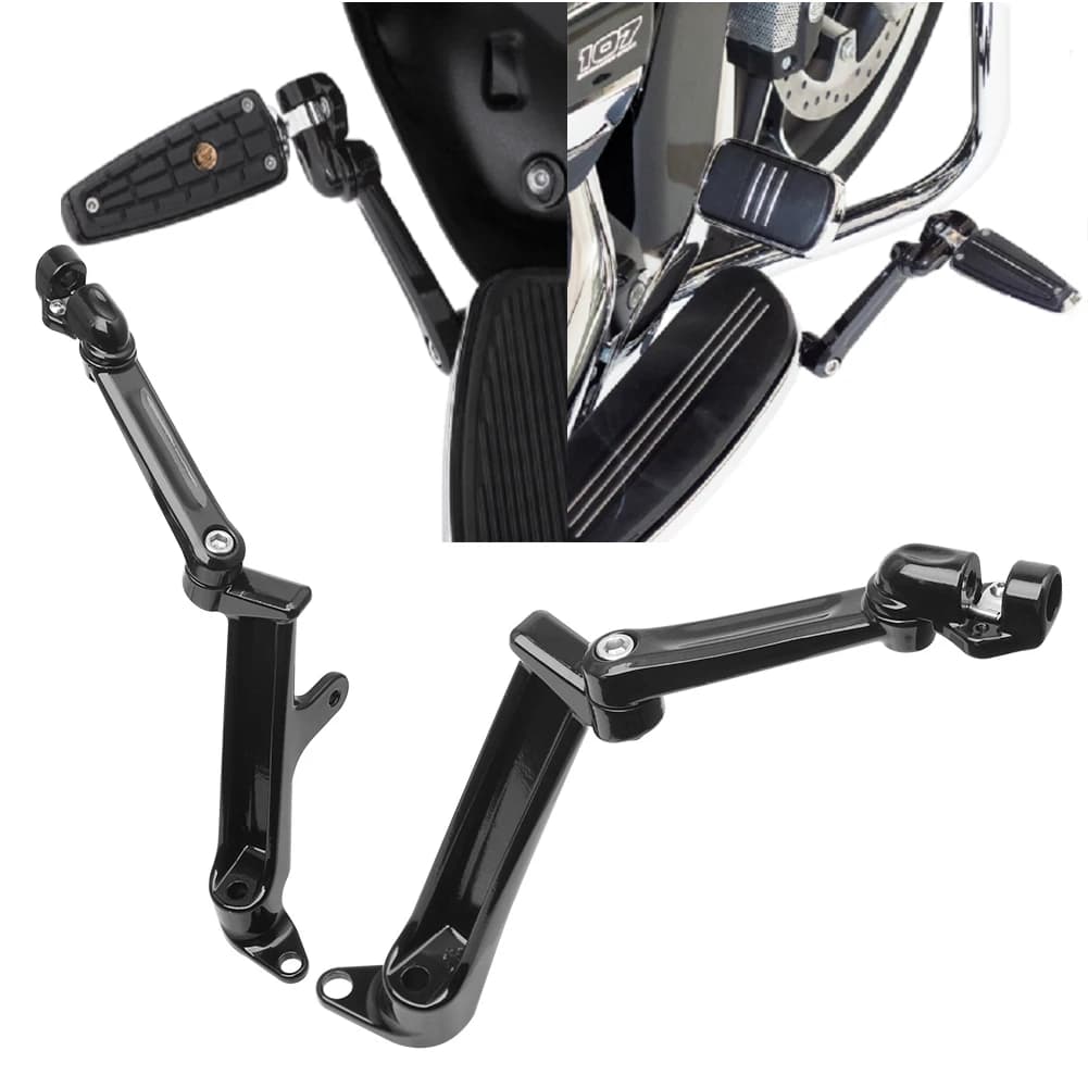 Supporti Regolabili per Pedane Highway Montati sul Telaio per Moto Harley Touring Electra Street Road Tri Glide Road King 2009-2022