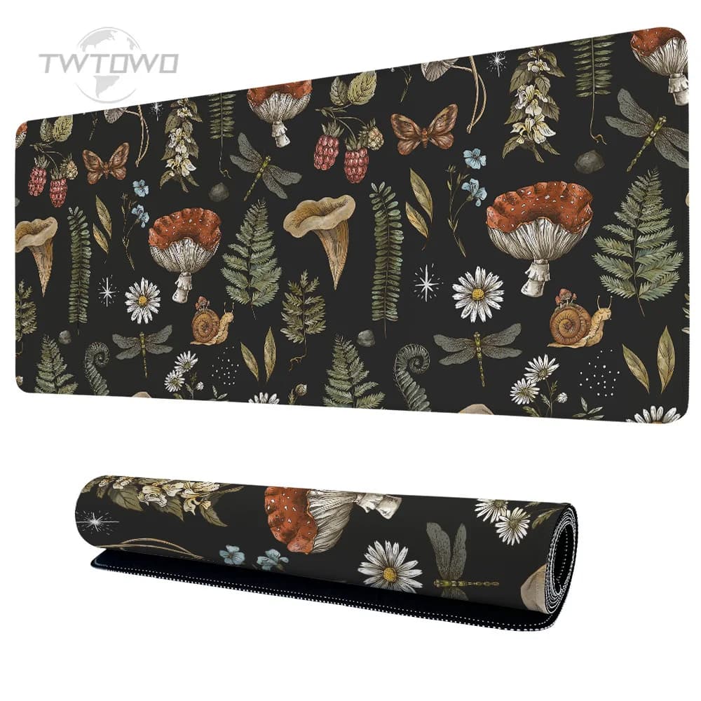 Tappetino per mouse Gaming Cute Mushroom Witch XL Tappetino per mouse grande per computer di casa Tappetino per mouse XXL Accessori per ufficio morbidi Tappetino per mouse da tavolo