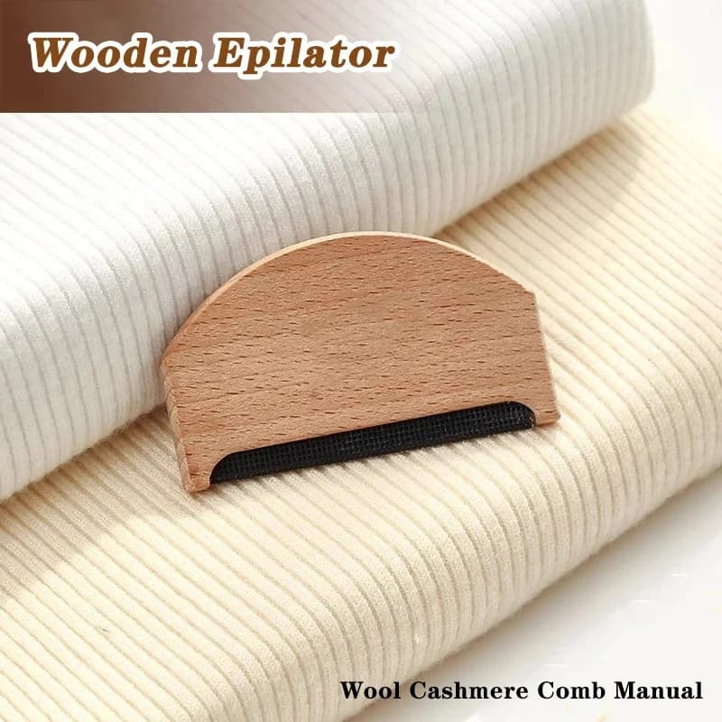 Wool Cashmere Comb Manual Convenient Sweater Clothes Fluff Fabric Shaver Portable Wooden No-harm Brush Coat Lint Removers