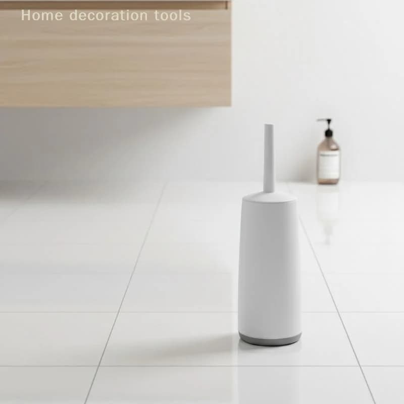 Spazzola per la Pulizia del WC Antispruzzo con Manico in Plastica e Base per la Pulizia Profonda di Casa, Bagno e Toilette - Essenziale per la Pulizia