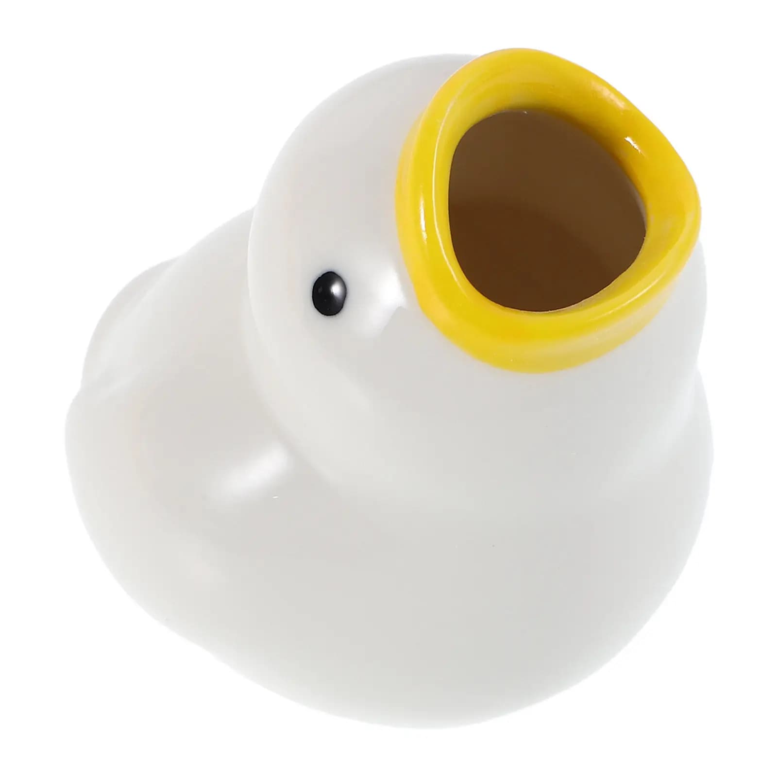 Portaspazzolino in Ceramica a Forma di Anatra Cartone Animato, Simpatico Organizzatore da Bagno, Supporto per Spazzolino, Accessori per Casa e Viaggio