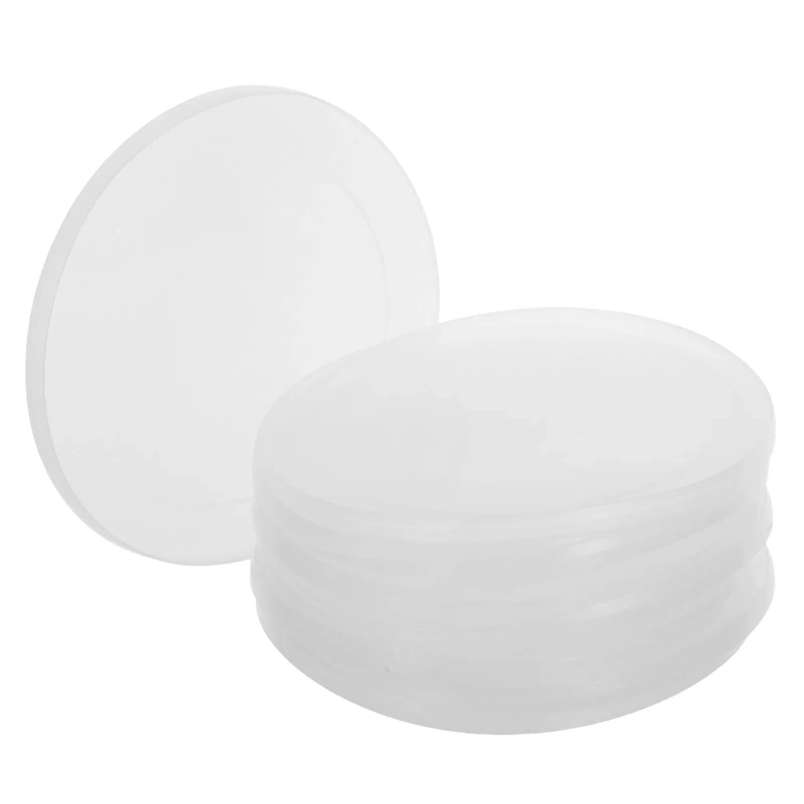 10Pcs Round Plastic Can Lids Airtight Food Storage Container Lids for Pet Dog Cat Food Canned Goods Jar Replacement Cap Covers