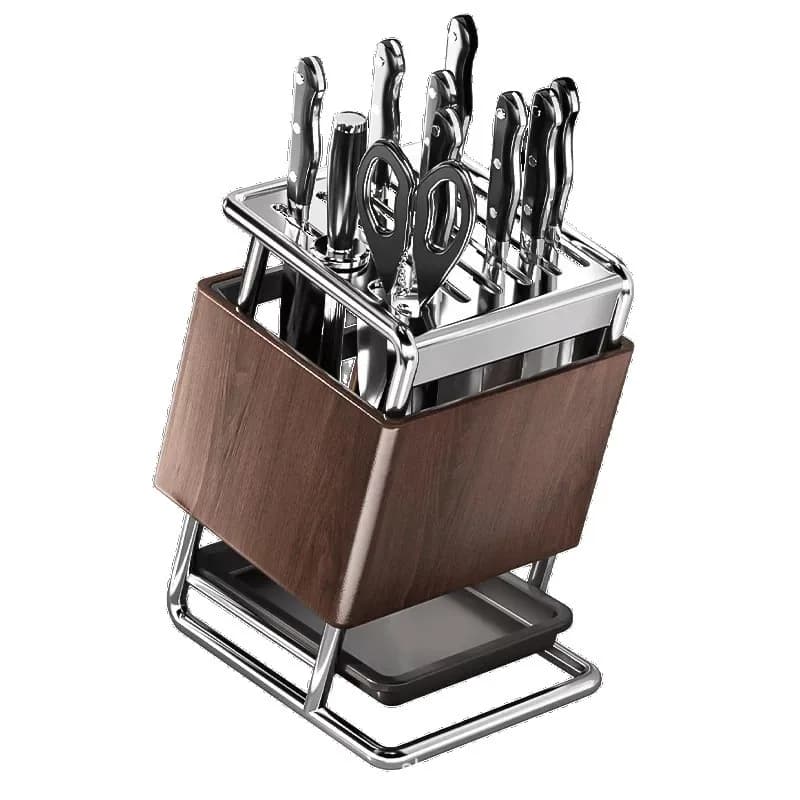 304 stainless steel, kitchen knife holder, rack, multi-functional knife cutting board storage