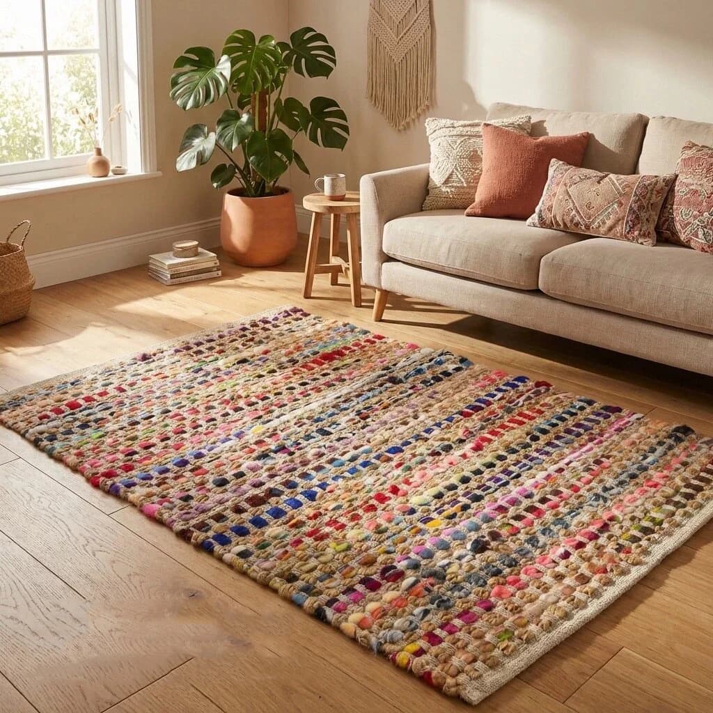 Tappeto Vintage Nazionale Marocchino per Soggiorno, Antiscivolo Senza Colla, Tappeto da Comodino, Zerbino per Casa, Tappeto per Camera da Letto, Tatami per Pavimento