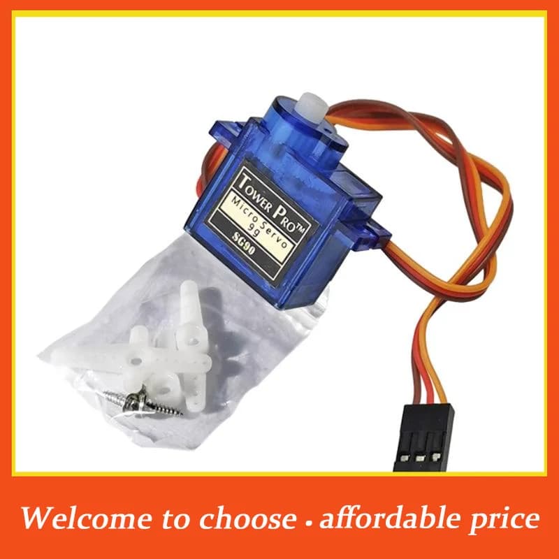 TH 1/3 Pezzi Braccio Robotico in Plastica per Auto RC, Progetto Fai-da-Te per Principianti Arduino, Micro Servomotore SG90 9G 180° ° /360 ° Servo Digitale 5V