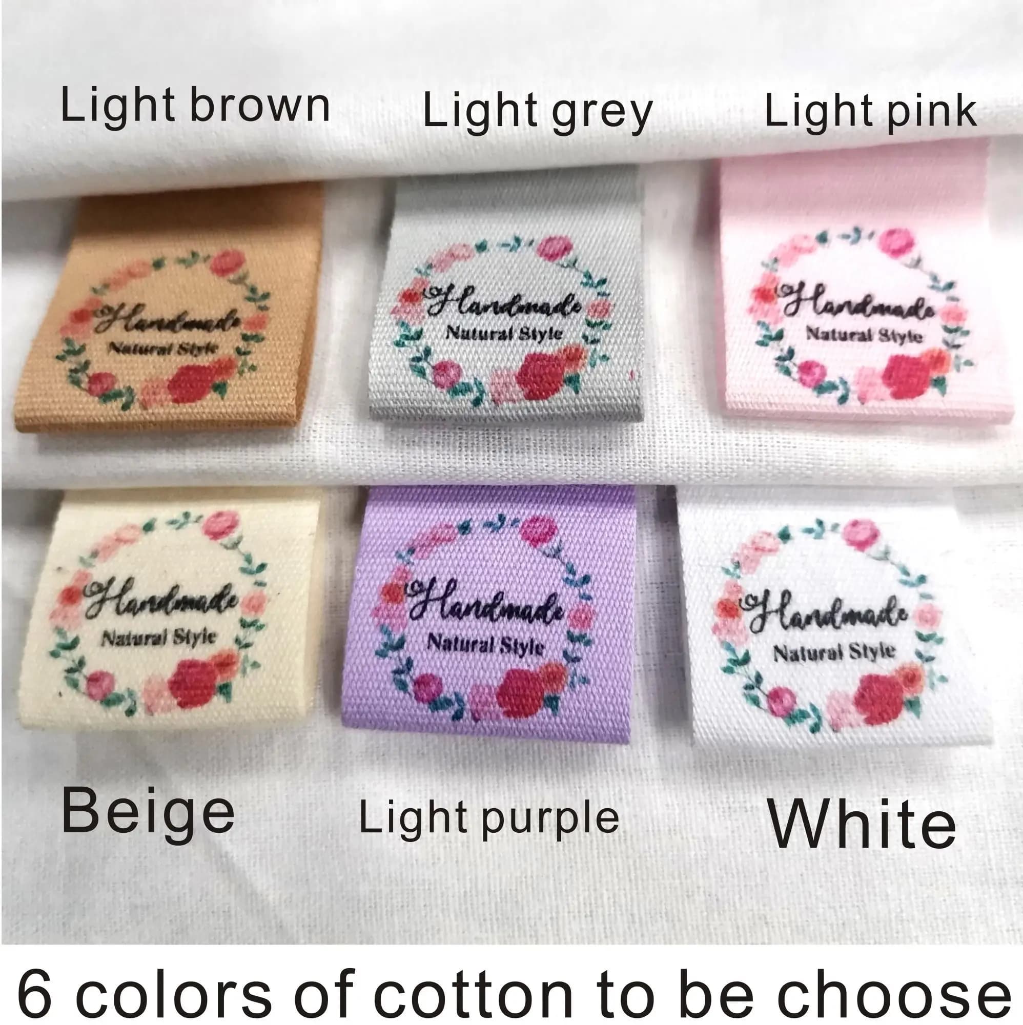 etichetta in cotone personalizzata con spedizione gratuita/etichetta stampata per abbigliamento personalizzato/etichetta con nome logo/etichetta per colletto/etichette fatte a mano