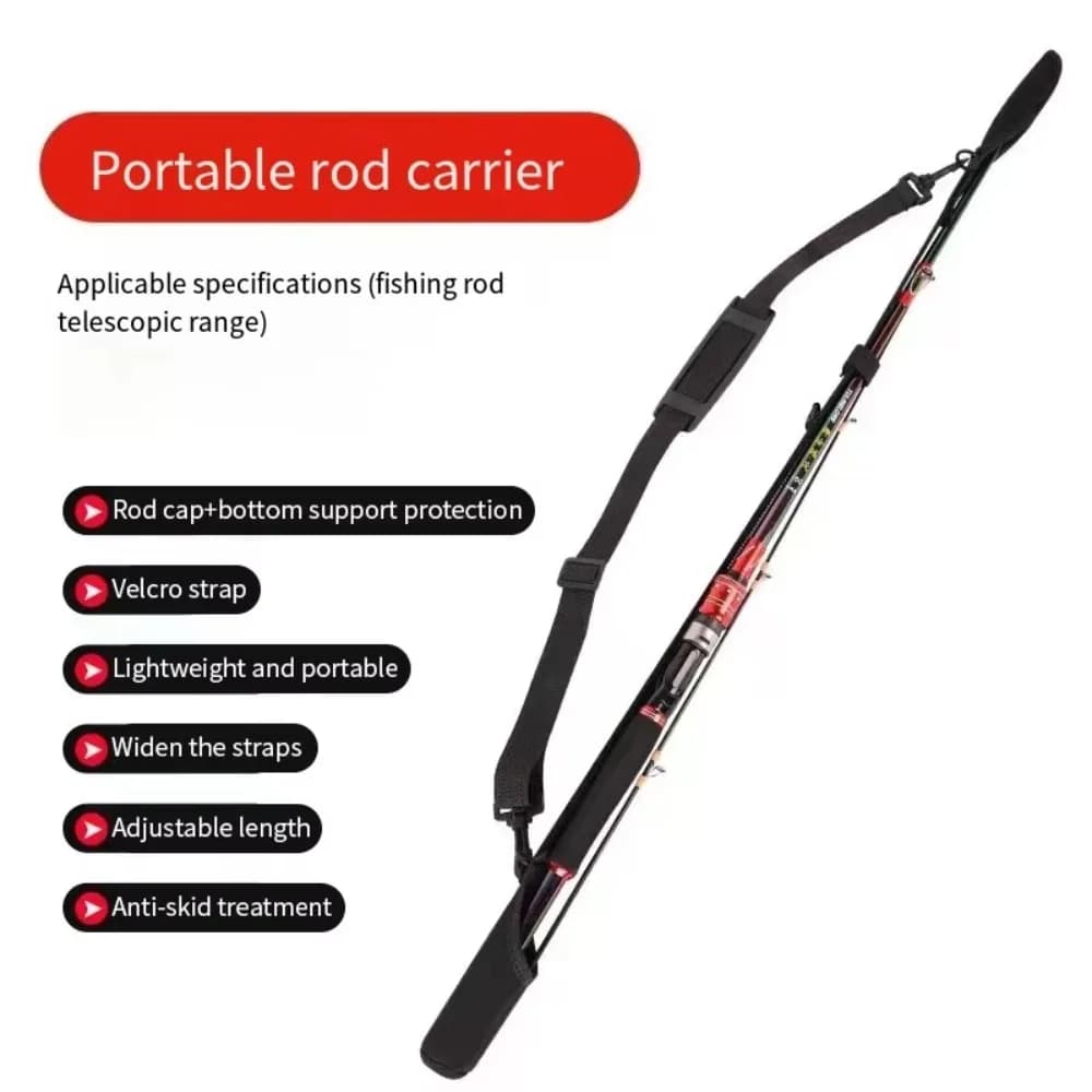New Band Fishing Rod Holder Strap Wear-resistant Tie Holder Strap Carp Fishing Rod Belt Protector Splash-resistant Breathable