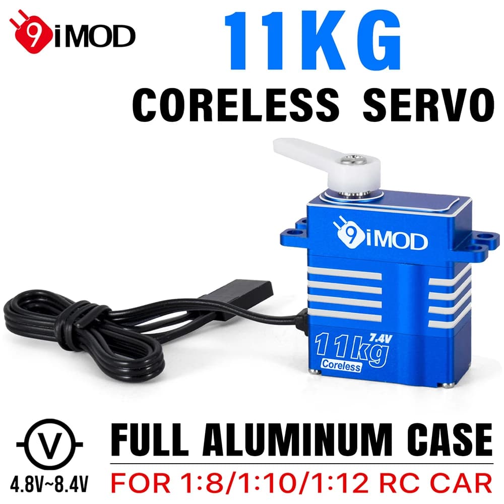9IMOD RC Digatal Servo 11KG Coreless Metal Gear Servo 4.8-8.4V per 1/8 1/10 1/12 1/18 RC Auto RC Elicottero Accessori FAI DA TE