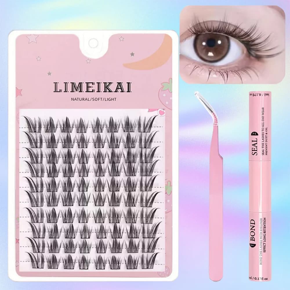 Fai-da-Te Kit for Cylinder Eyelashes, 1 Box with 10 Finte Eyelash Files Cat Queen + Eyelash Collar + Specialized Folder