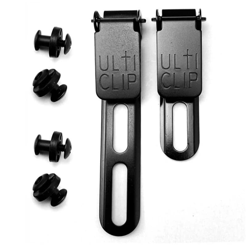 Clip da cintura universali in metallo Ulticlip per fondina Clip da cintura per coltello Kydex 2 dimensioni tra cui scegliere S o L