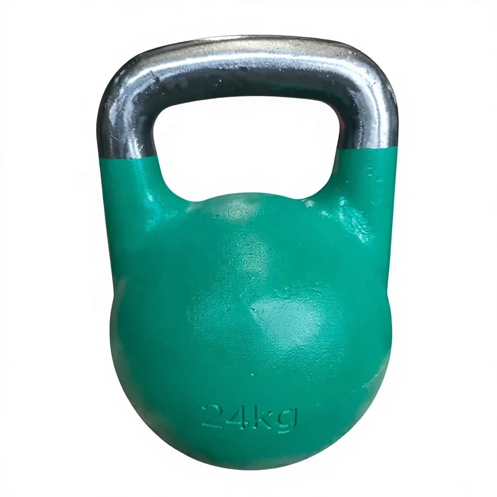 Kettlebell in Ghisa Rivestito in Polvere per Allenamento di Forza e Sollevamento Pesi, Kettlebell Cavo da Competizione
