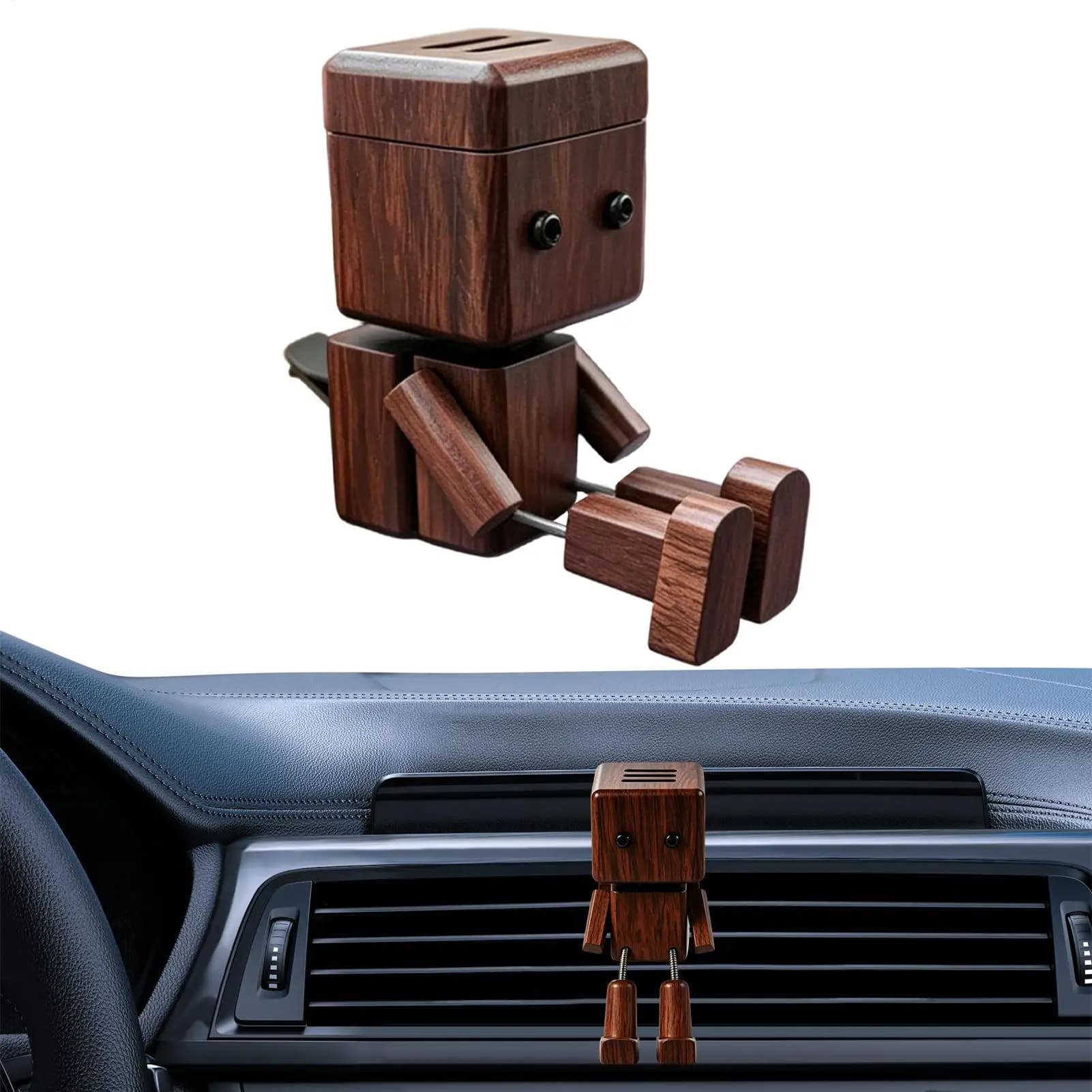 Car Air Freshener Long-Lasting Scent Shaking Feet Feet Decoration Wood Car Diffuser Ornament for Commute Road Trip Travel