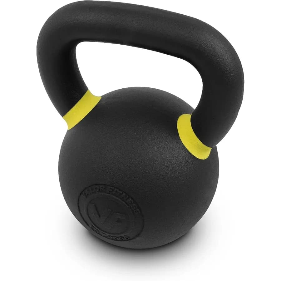 Kettlebells in premium cast iron Weights for powder coated kettle - Includes LB and KG weight