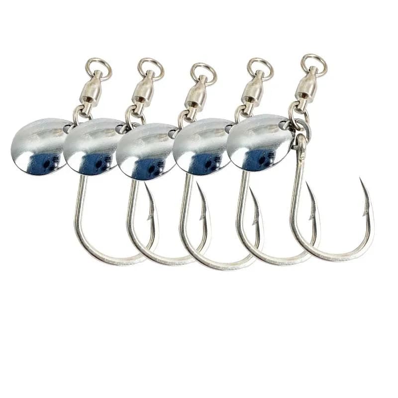 Iron Plate Hook Sequin Hooks Golden Lua Sea Fishing Boat Fishing Bare Hooks Strong Tension Corrosion-resistant Fishing Hooks