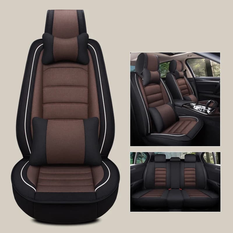 Flax Luxury Universal Car Seat Covers For Chery Jetour X70 Plus X90 Tiggo 5X 3X 8 7 Max Arrizo Pro Auto Interior Accessories