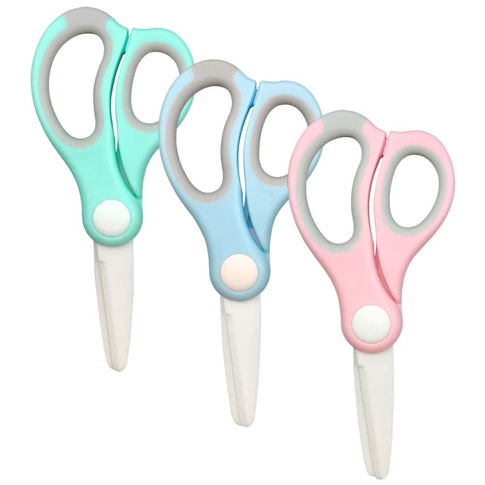 Forbici portatili in ceramica mulini per alimenti per bambini forbici per l'alimentazione dei neonati con scatola da taglio forniture per bambini per la salute stoviglie per bambini