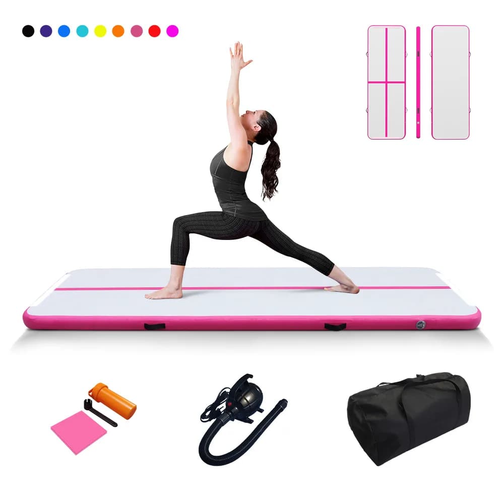 Taekwondo Dance Brushed Air Cushion Gym Floor Mat Training Exercise Fitness Flip Inflatable Gymnastics Yoga Mat