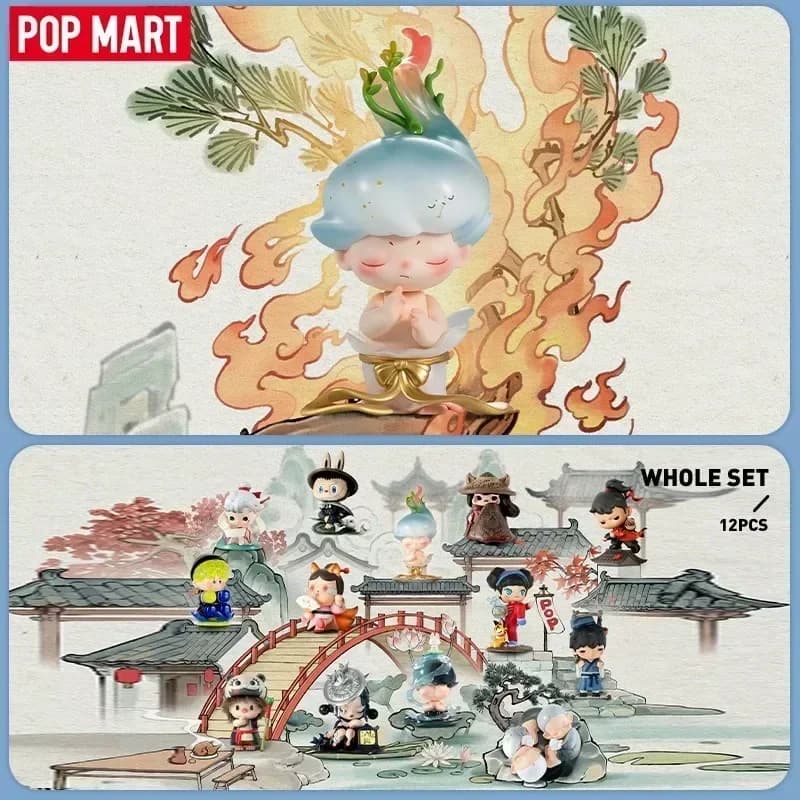 POP MART Matchless Series 14° Anniversario - Blind Box con Figurine Anime Kawaii - Giocattolo Sorpresa da Collezione per Scrivania