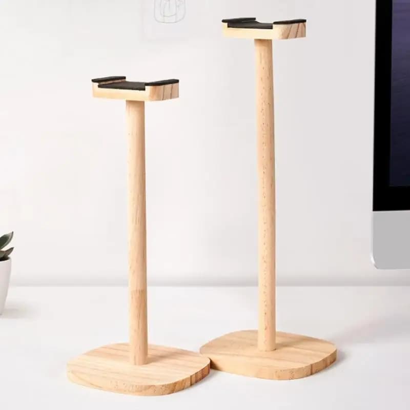 Supporto per cuffie Y-1Pc con base, supporto universale per cuffie, porta cuffie in legno, supporto multifunzione staccabile