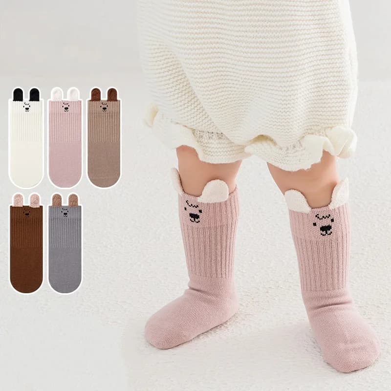 Calzini per bambina per bambini Primavera Autunno Calzini corti per bambini morbidi e carini Moda Cartoon Bambini Ragazzo Ragazza Calzino 0-8 anni Bambino
